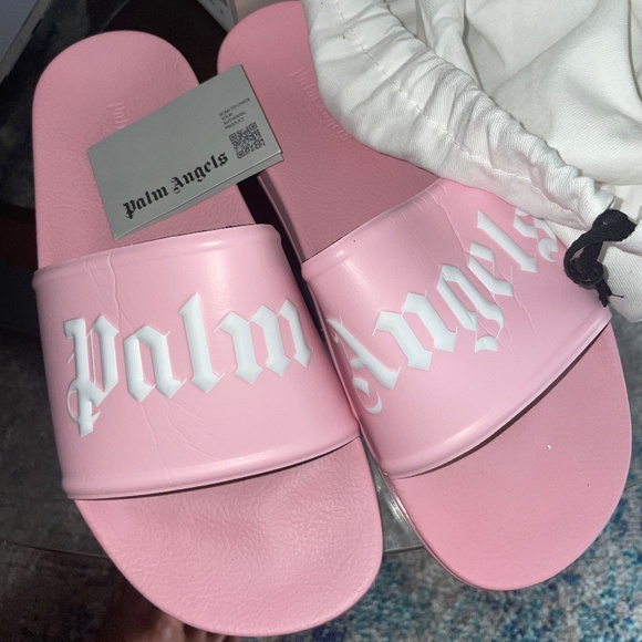 Palm Angels Pink Slides - Picture 1 of 5
